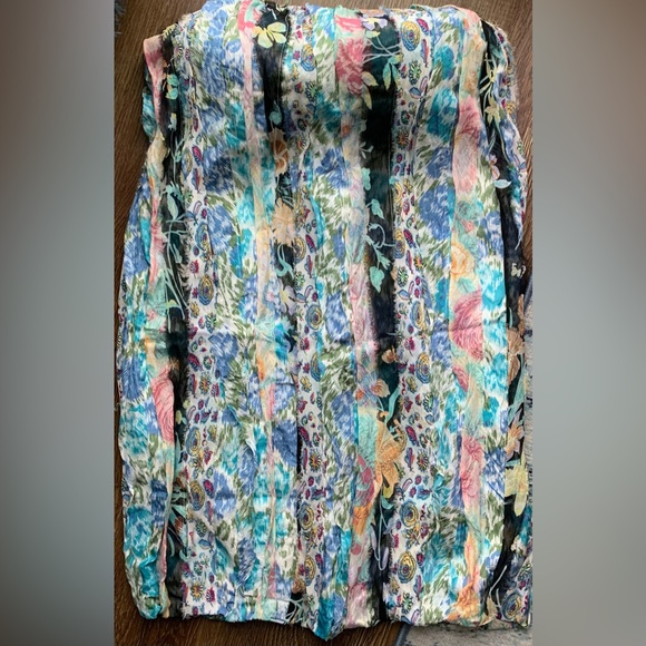 Good Condition, Vintage Zimmerman, Silk Strapless Dress, Size 1 - Picture 2 of 13